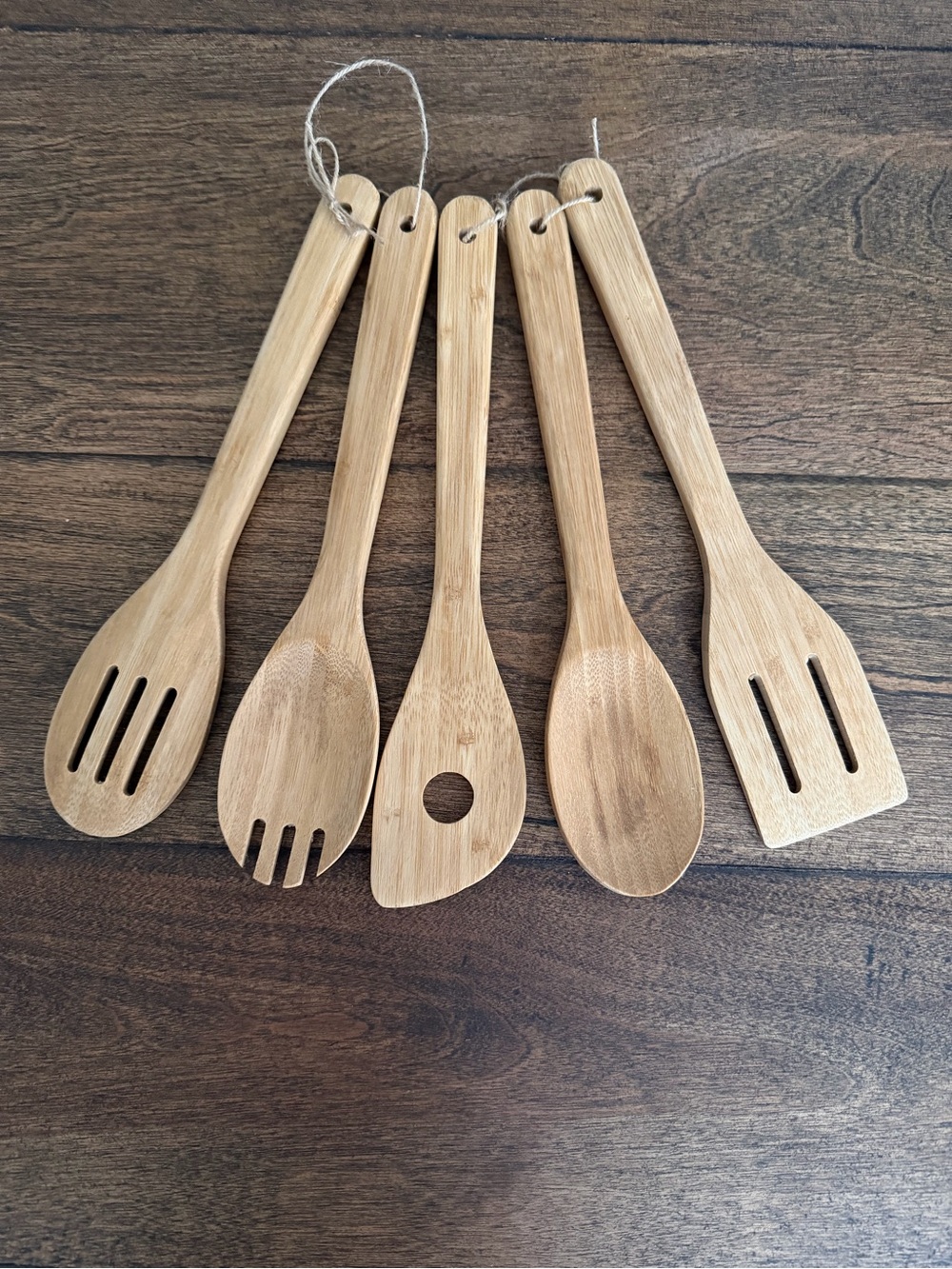 Natural Bamboo Kitchen Utensil Set - 5 Piece